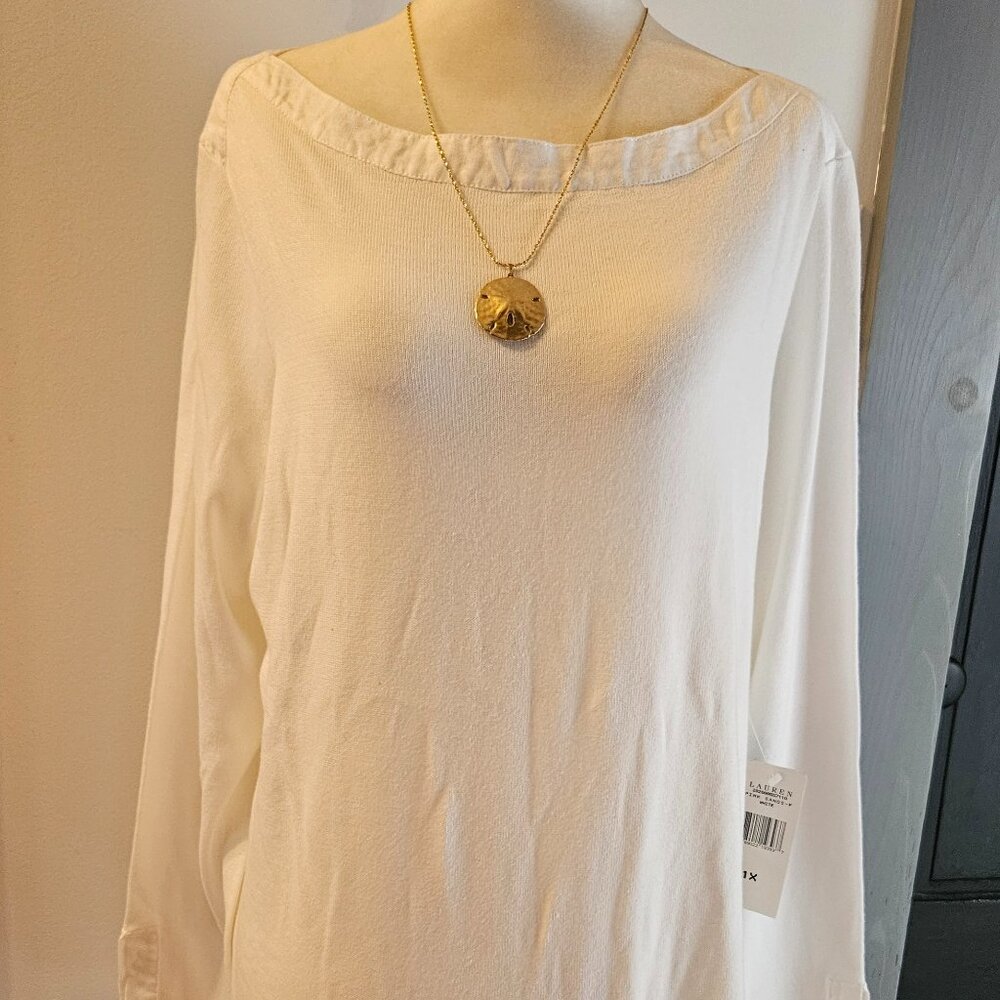 Coastal Lauren by Ralph Lauren 100% Cotton Beach Cover up or Blouse